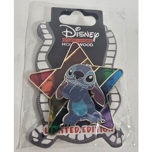DISNEY PINS STITCH PRIDE RAINBOW STAR FROM DISNEY STUDIO STORE HOLLYWOOD‎ LE 400
